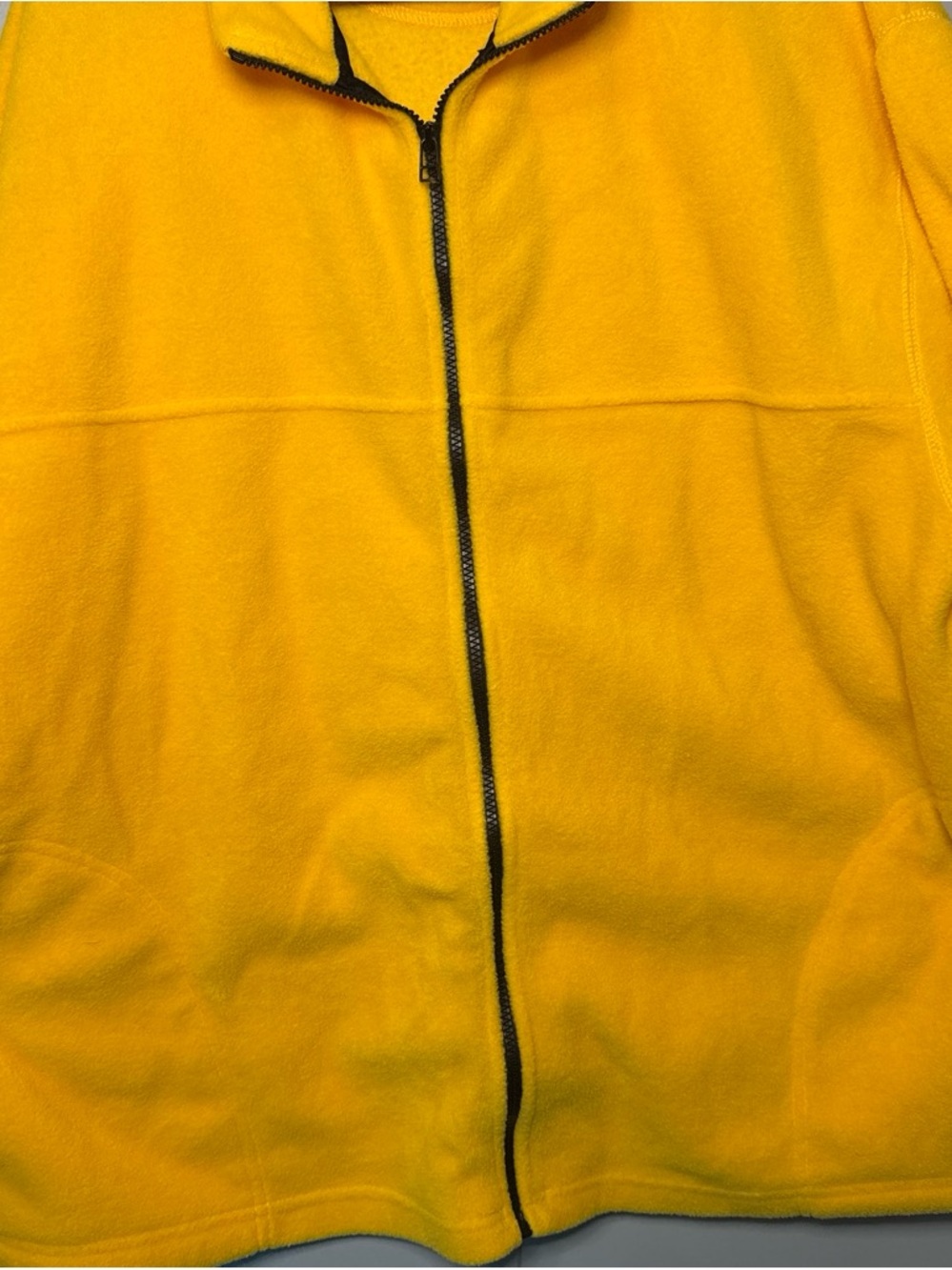 Men's Bright Yellow Full-Zip Puffer Jacket